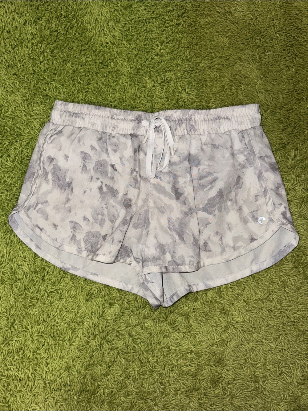 RBX Women’s Light Gray Tie-Dye Athletic Shorts